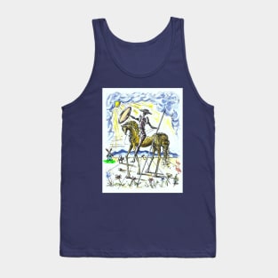 Don Quixote Fantasy Abstract Dali Print Tank Top